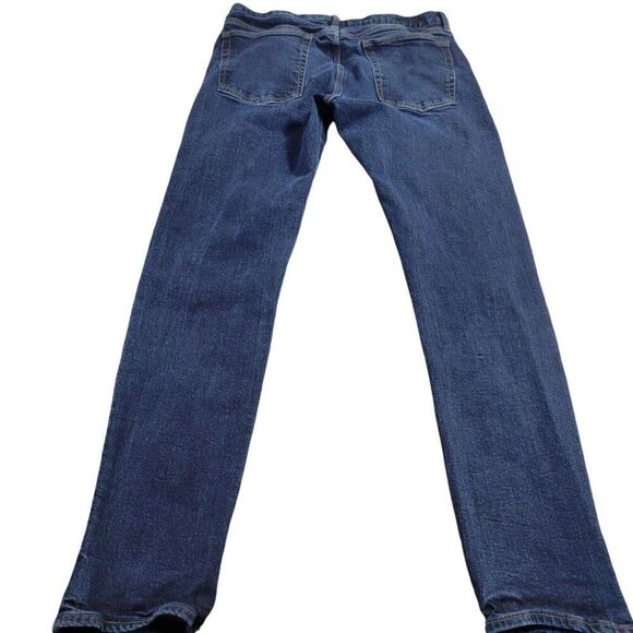 GAP Jeans Mens 34x32.5 Tag 34x34 Slim Fit Denim Dark Wash - Picture 5 of 7